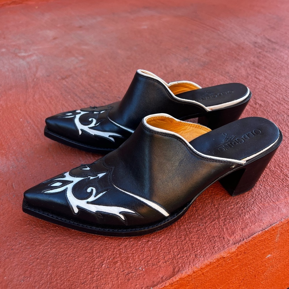 Old Gringo Black Western Mule Shoes Size 7B
